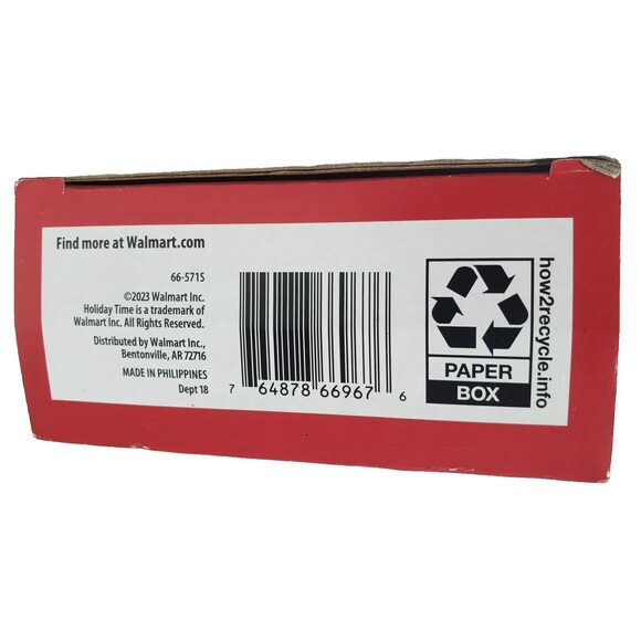 Lot of 2 fHoliday Time 100 Red String Lights Green Wire Christmas Incandescent - Picture 5 of 5